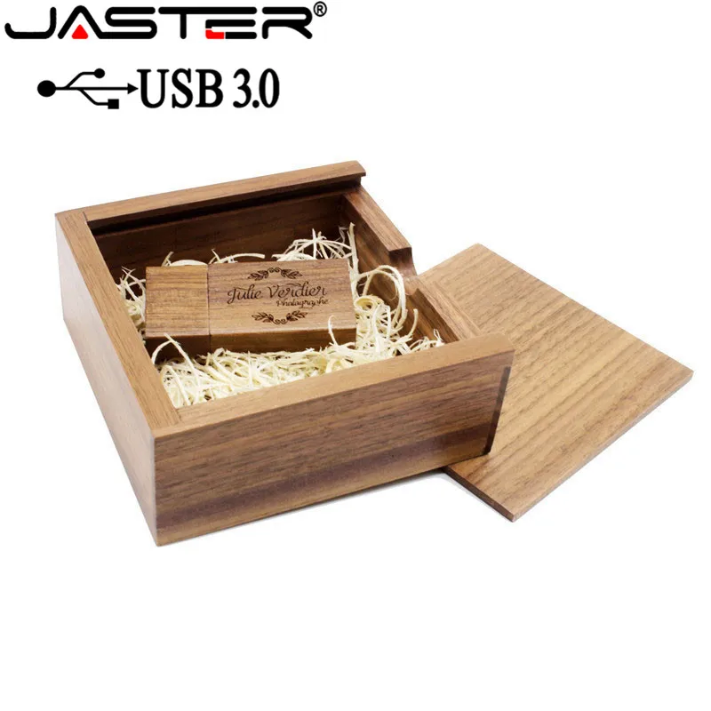 JASTER USB 3 0 грецкий орех клен фотоальбом usb + коробка флэш накопитель 64 ГБ 16 32