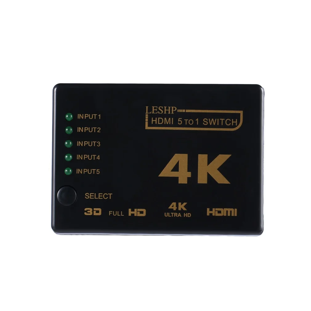 Мини-Коммутатор HDMI 4K HD1080P 5 переключатель порта hdmi селектор сплиттер с концентратором ИК пульт дистанционного управления для HD tv DVD tv BOX Z2