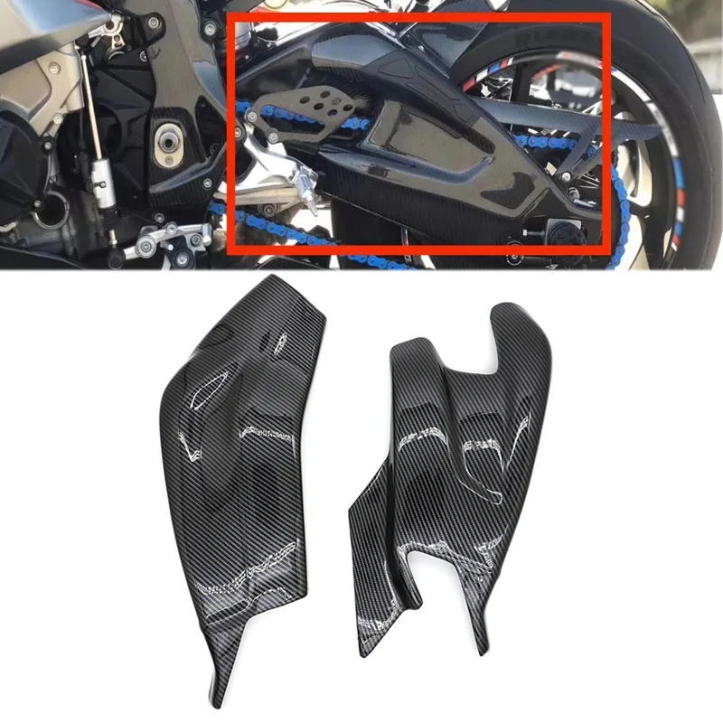 Carbon Motorcycle Swingarm Cover Swing Arm Chain Protector BMW S1000RR S1000 RR 2009-S1000R 2015- HP4 2012 13 14 motorcycle accessories