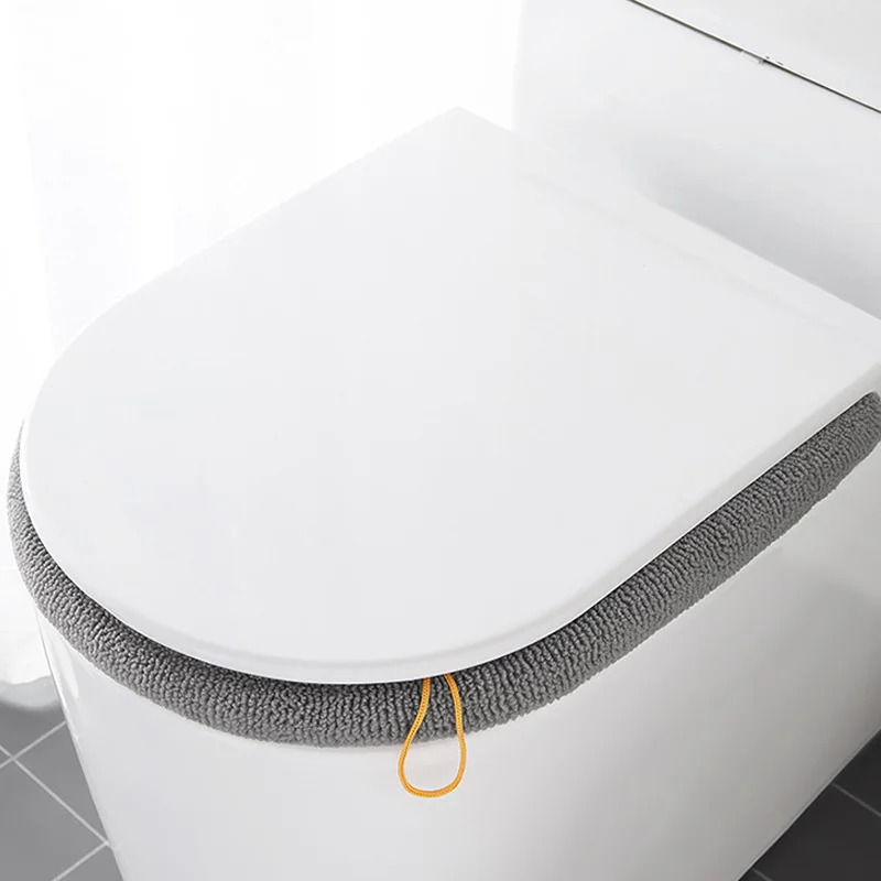 Toilettensitz-Bezug WC weich Überzug Warmer Waschbar Sitzbezug