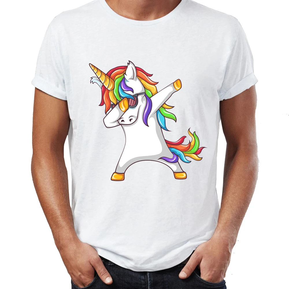 

Men's T Shirt Dabbing Unicorn Funny Awesome Tee