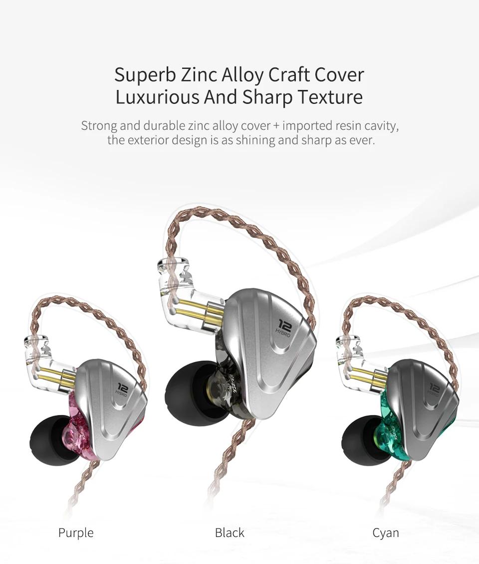 terminal híbrido metal in-ear fones de ouvido