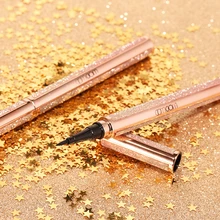 Новинка, Звездный бриллиант, блестящая водостойкая жидкая подводка для глаз, быстросохнущие инструменты для макияжа, Стойкая подводка для глаз, черная косметика для красоты