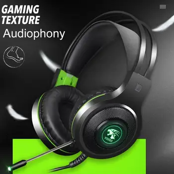 

Gaming Headphones USB 3.5mm USB Wired Game Headset Professional Earphones with Mic Voice Control for Laptop Computer Gamer