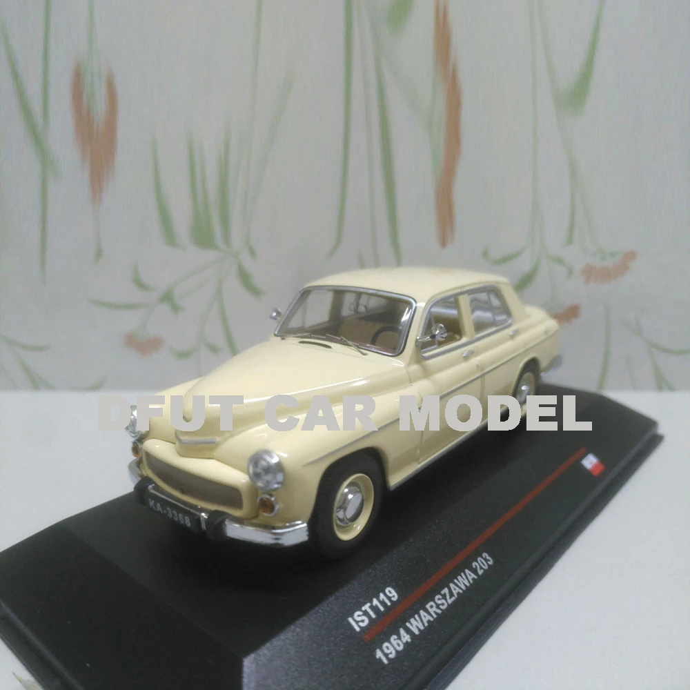 

1:43 Alloy Toy Sports Car Model Russia WARSZAWA 203 1964 of Children's Toy Cars Original Authorized Authentic Kids Toys Gift
