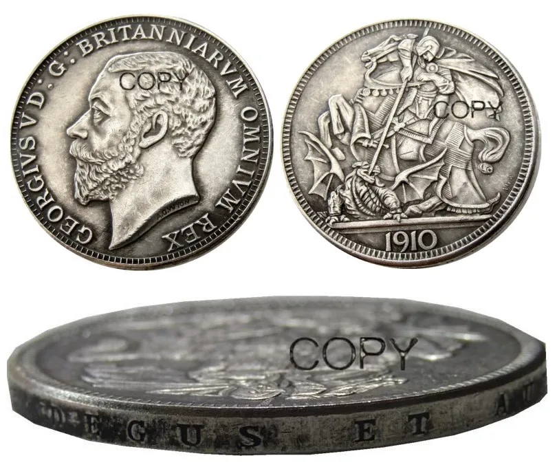 UF(86) Great Britain George V silver Proof Pattern Crown 1910 Silver Plated Letter Edge Copy Coin|Non-currency Coins| - AliExpress