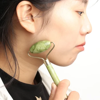

Head Facial Massage Roller Jade Face Slimming Body Head Neck Nature Beauty Device