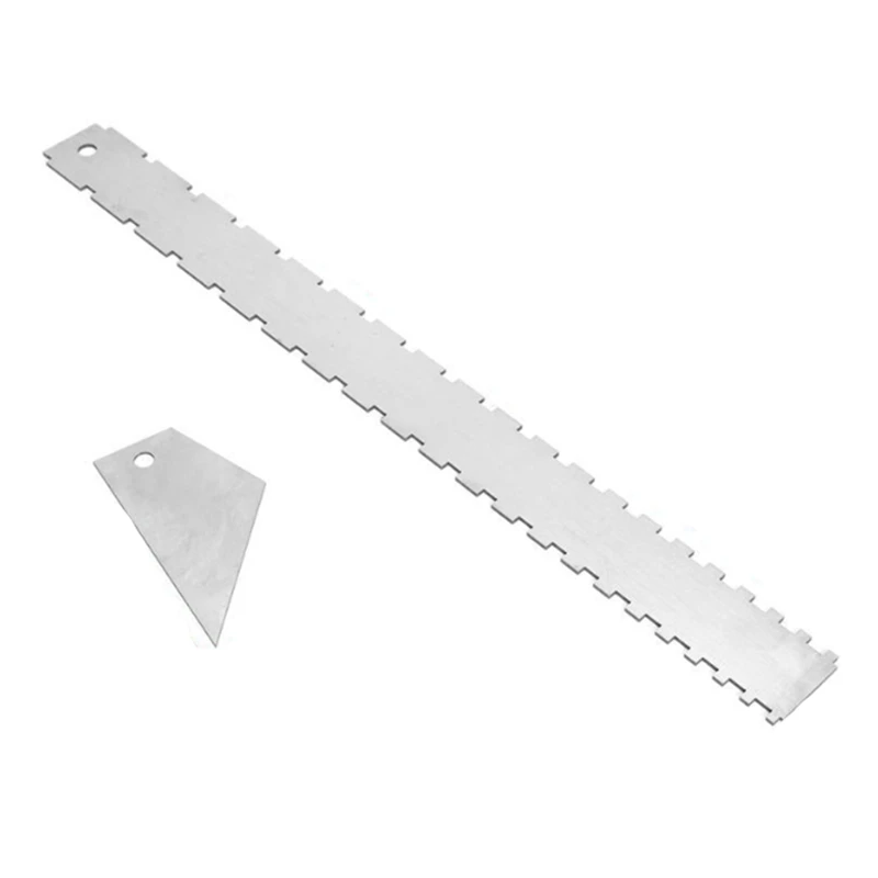 

Neck Notch Ruler Fingerboard Fret Unevenness Measuring Ruler Leveling Ruler Triple-cornered Ruler