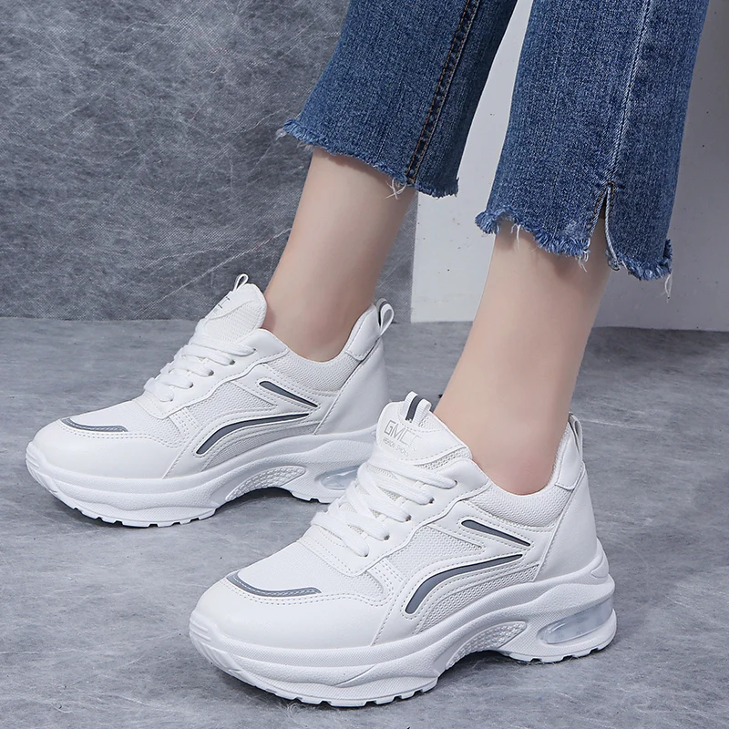 

new Women sneakers Spring Autumn Fashion casual platform women's shoes non-slip thick bottom shock absorption breathable U27-45