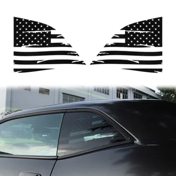 

Car Modelings for Dodge Challenger 2008-2019 Rear Window Cover Trim Decoration Sticker PVC Black Car Accessories