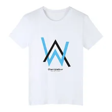 Стиль Alan Walker Allen Walker Выцветшая Мужская футболка с короткими рукавами для студентов DJ God star inflooring