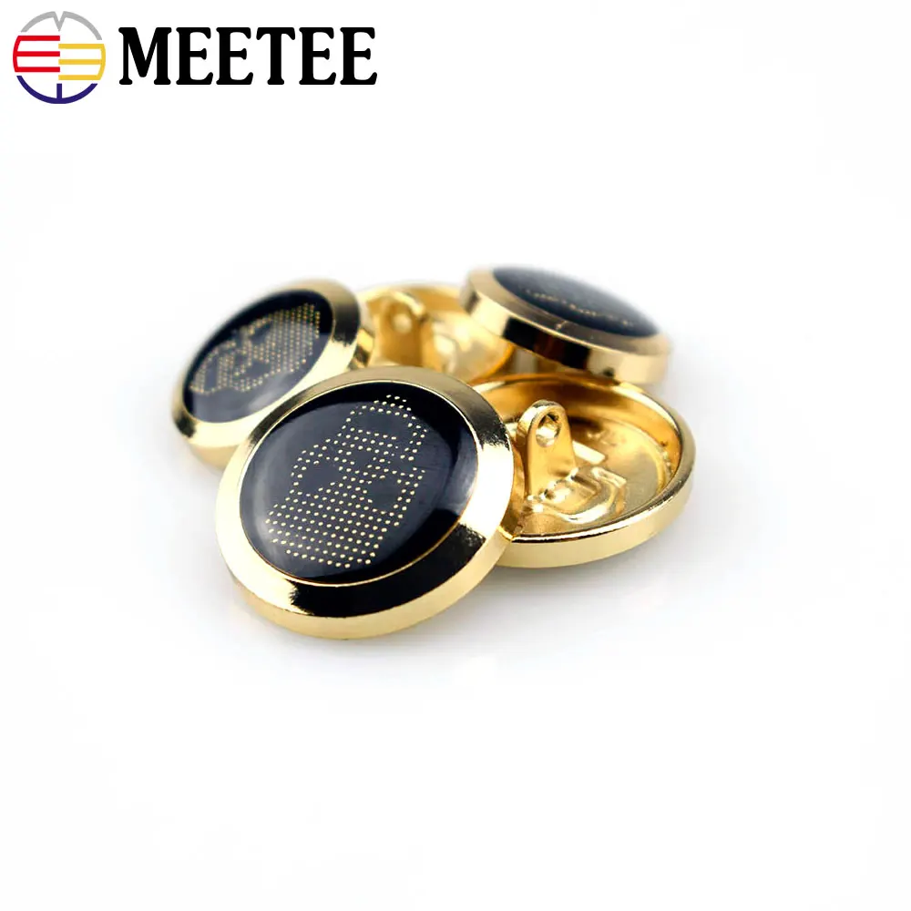 Meetee 10 шт. 18/22 мм Металлическая пуговица для джинсов платье пальто брюки декорация