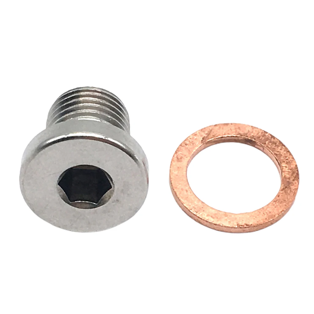 O2 OXYGEN SENSOR STAINLESS STEEL BUNG PLUG CAP M12x1.25MM THREAD HEX BUNG