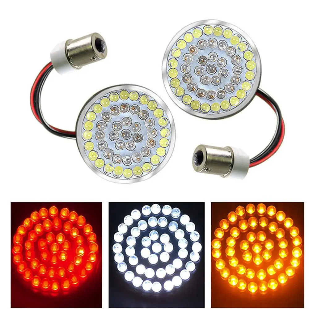 

REWMTER Motocicleta Turn Signal Indicator Light 1156 LED Para Harley Softail Dyna Sportster XL 883 1200 Ferro SuperLow Touring