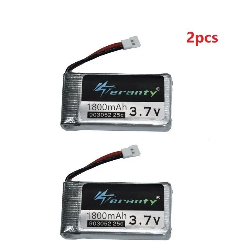 3.7v 1800mAh Rechargeable Battery for KY601S SYMA X5SW X5 M18 H5P 903052 3.7v Lipo battery XH2.54 Plug 1pcs to 10PCS - Цвет: XH2.54
