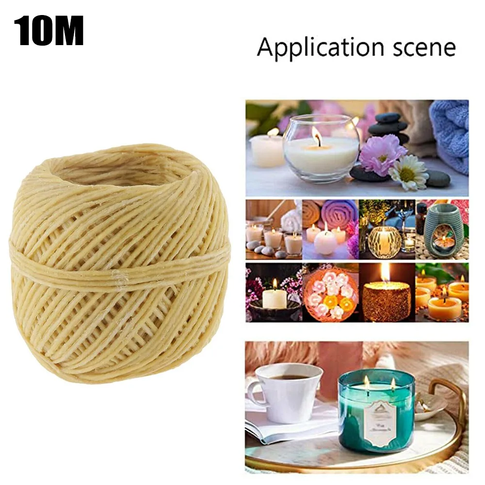 1 рулон фитили из пчелиного воска 100% органических наконечников 33 фута