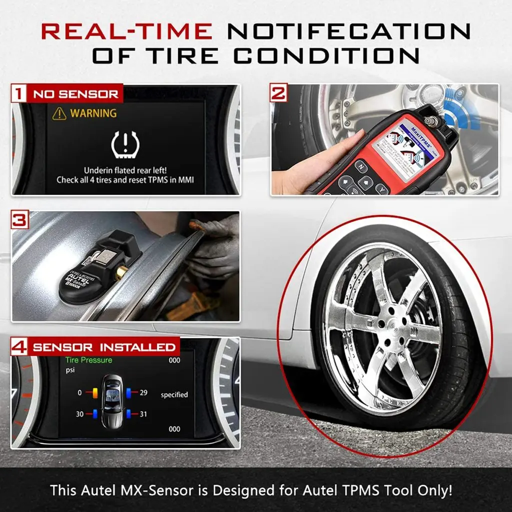 1/4/8pcのautel mxセンサーゴム433mhz + 315 mhz 2in1Mx-Sensor tpms