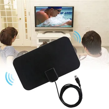 

Digital Indoor Digital Freeview Range Ultra-thin Antena TV HDTV Antenna High Signal Capture Cable Signal Amplifie Antenna 1pc