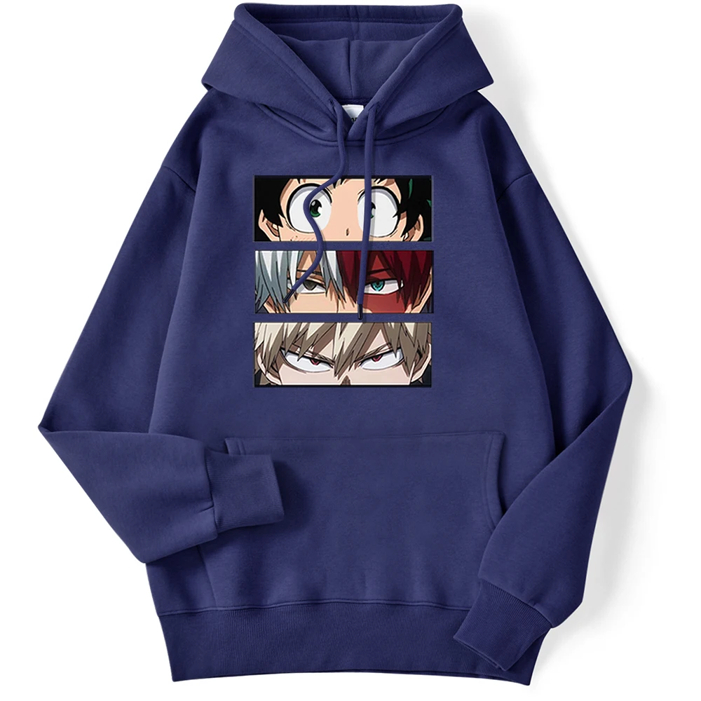 My Hero Academia Hoodies Men's Casual Fashion Sweatshirts Japan Anime Loose Hoodie Hip Hop Creativity Streetwear Male