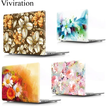 

PVC Laptop Replace Cover Shell For Mac Book Air Pro Retina 11 12 13 15 11.6 15 Touch Bar Floral Hard Case For Macbook Air 13.3