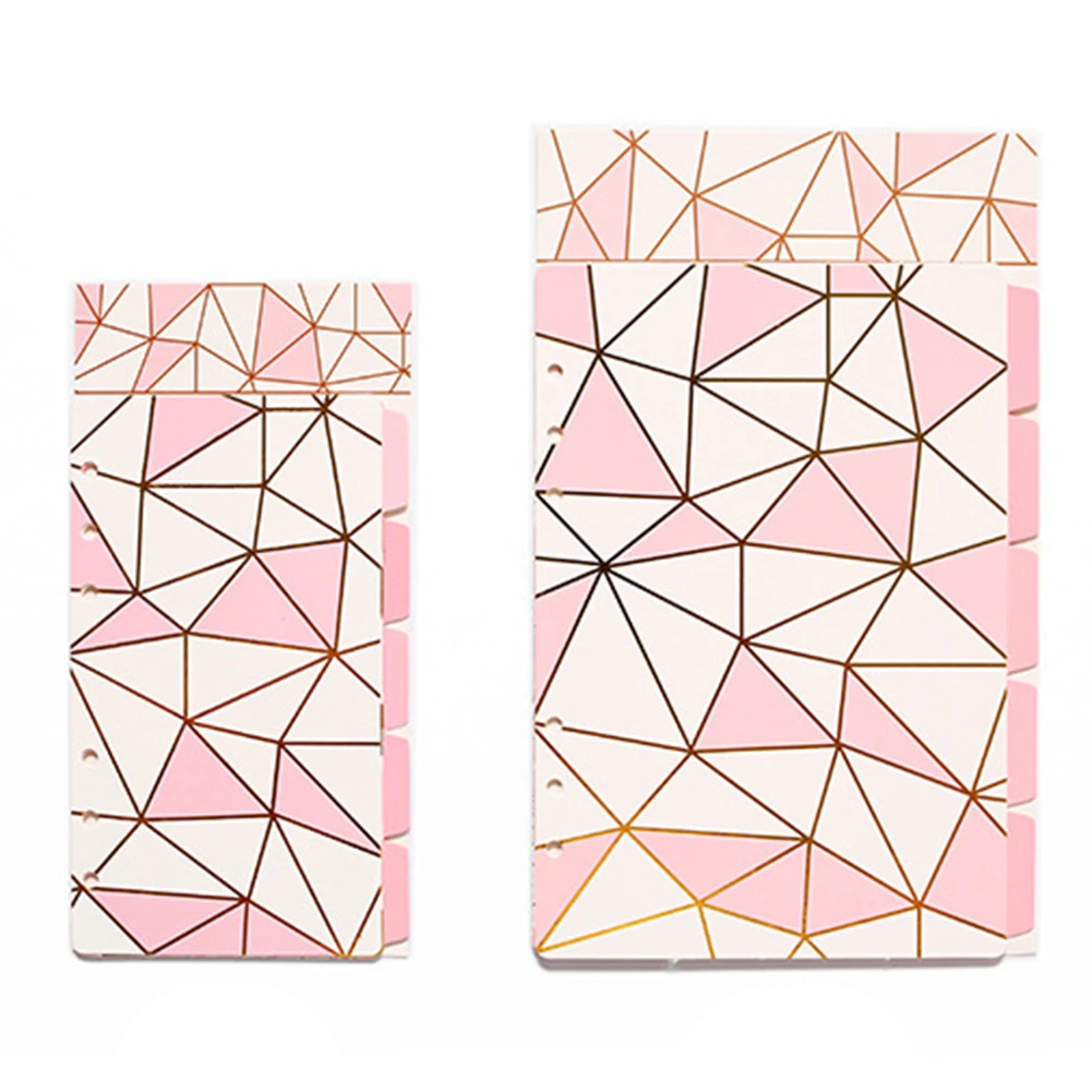 5pcs A5/A6 Colored Note Book Index Page Covers Spiral Diary Planner Notebook Loose-leaf Partition School Office Supplies 5pcs A5/A6 Colored Note Book Index Page Covers Spiral Diary Planner Notebook Loose-leaf Partition School Office Supplies