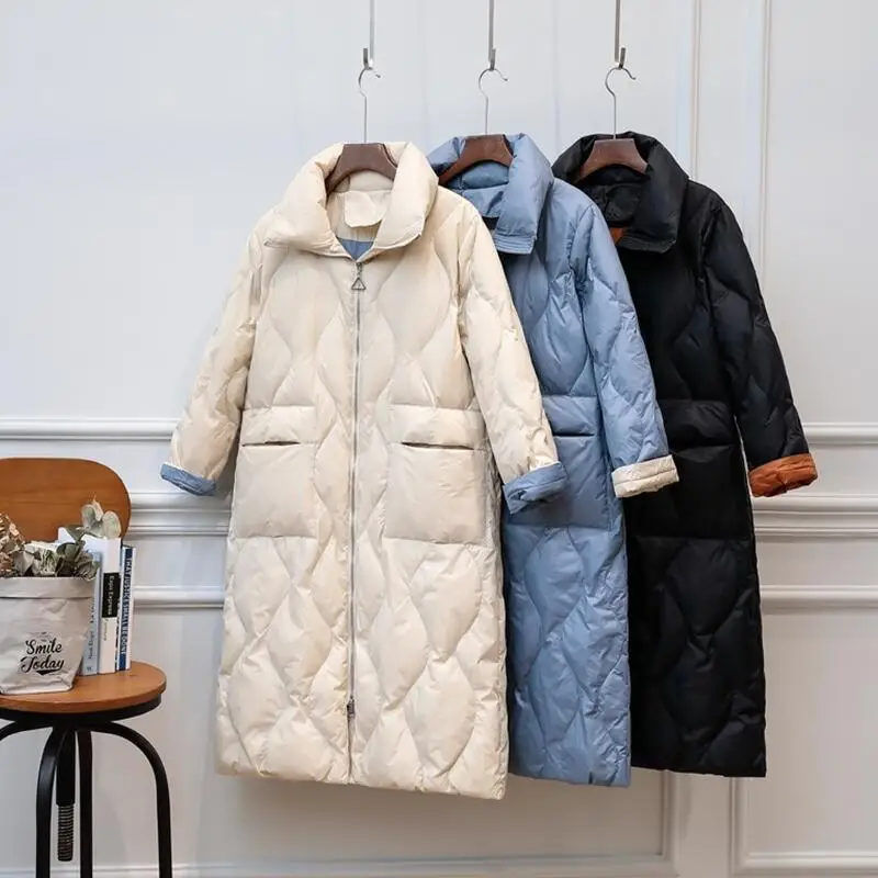 

Winter Down Jacket Women Down Pakra New 2019 Women Down Coat Winter Long Slim Thickening Warm Female Outerwear Black