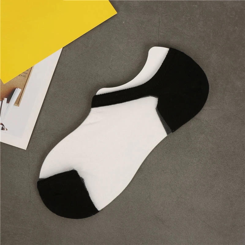 1 pair Fashion Cotton boat socks New spring and summer Thin section transparent Woman socks Asakuchi Non-slip invisible socks