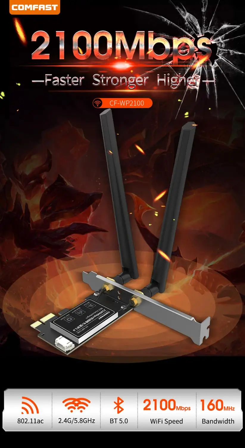 Двухдиапазонная беспроводная Wifi карта для Intel 9260NGW AC Mini PCI-E 2,4G/5 ГГц Bluetooth 5,0 Wlan Wi-Fi адаптер 802.11ac/a/b/g/n Win 10