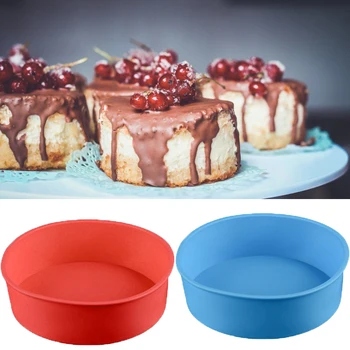 

Round Silicone Cake Baking Mold Mousse Cake Decoration Tools DIY Baking Pan For Birthday Kitchen Bakeware Pastry Tool