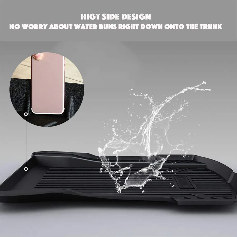 

Before Front Cargo Tray Trunk Floor Mat For Tesla Model 3 2017-2019 Part Durable
