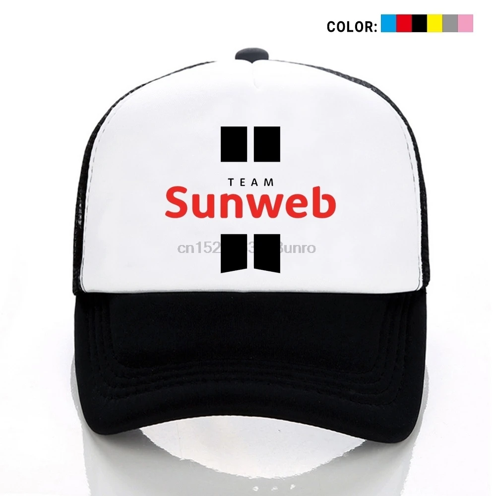 

Team Sunweb Pro Cycling Bike Bicycle Print Mesh Cap Unisex Hats Caps Youth Hat Adjustable Cap Sports Hat Outdoors Cap Snapback