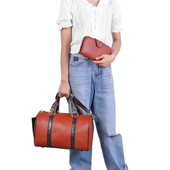 

Brown PU Leather Men's Shaving Brush Razor Toiletry Bag Waterproof Portable Pouch Shaving Bag Durable Shaving Tools Storage Bag