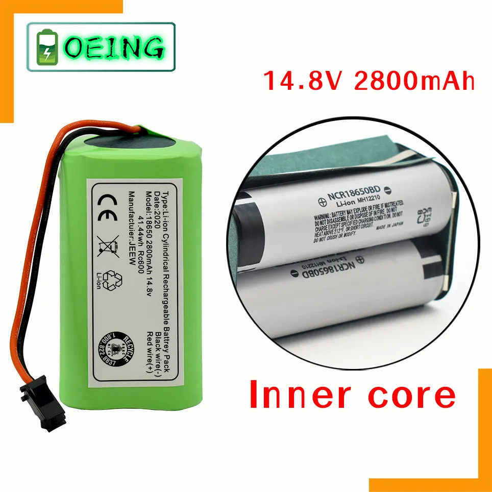 Литий-ионный аккумулятор 2021 14 4 В 2800 мАч для Conga 990 Ecovacs Deebot N79 N79S DN622 Eufy Robovac 11 11S 12 15C 15S