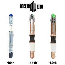 Dr Who 10th 12th Sonic отвертка светильник и звуковые коллекторы фигурка игрушки Рождественский подарок кукла