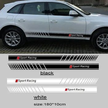 

2pcs/lot car side body sticker for Audi sline A3 A4 A5 A6 A7 A8 TT Q3 Q5 Q7 A1 B5 B6 B7 B8 B9 8P 8V 8L C6 C5 C7 4F