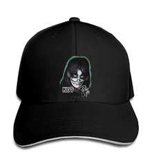 KISS Peter Criss Мужская Черная Рок бейсбольная Кепка новая Бейсболка snapback Кепка пиковая