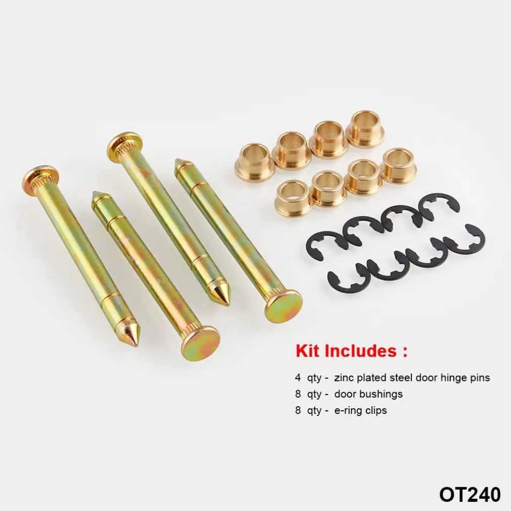 for Ford F150 F250 F350 Bronco Door Hinge Pins Pin Bushing Kit