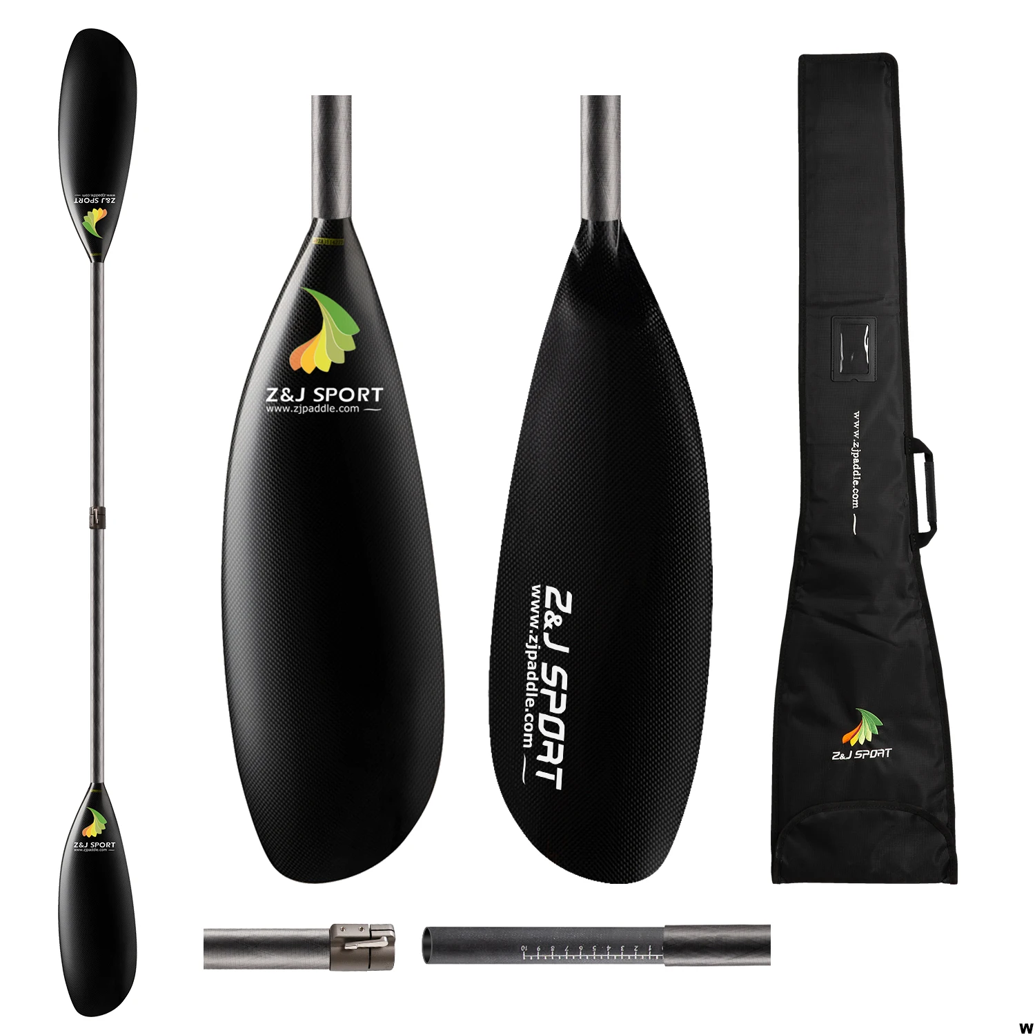 Zj Sport Carbon Fiber Kayak Paddle W Series With Racing Wing Epic