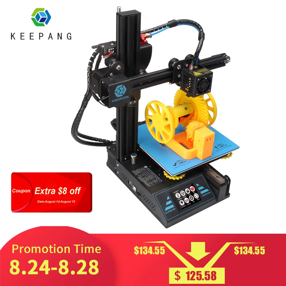 

3D Printer 3d printing KP3 impresora 3d Upgraded High Precision Magnetic Plate Resume Printing DIY Kit 180x180x180mm Desktop