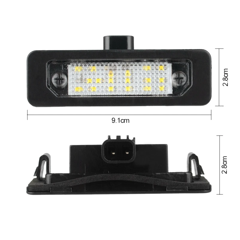 Автомобильный светодиодный светильник 18SMD для номерного знака для Ford Fusion Fiesta Mondeo