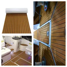 Yacht Boat EVA Foam Deck Mat Brown Decking Sheet Flooring Anti Skid Mat Self Adhesive Pad Pleasure Boats/ Motorboat Deck Mat