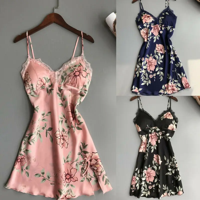 Сексуальное женское белье ночное кружевное платье стринги Babydoll размера