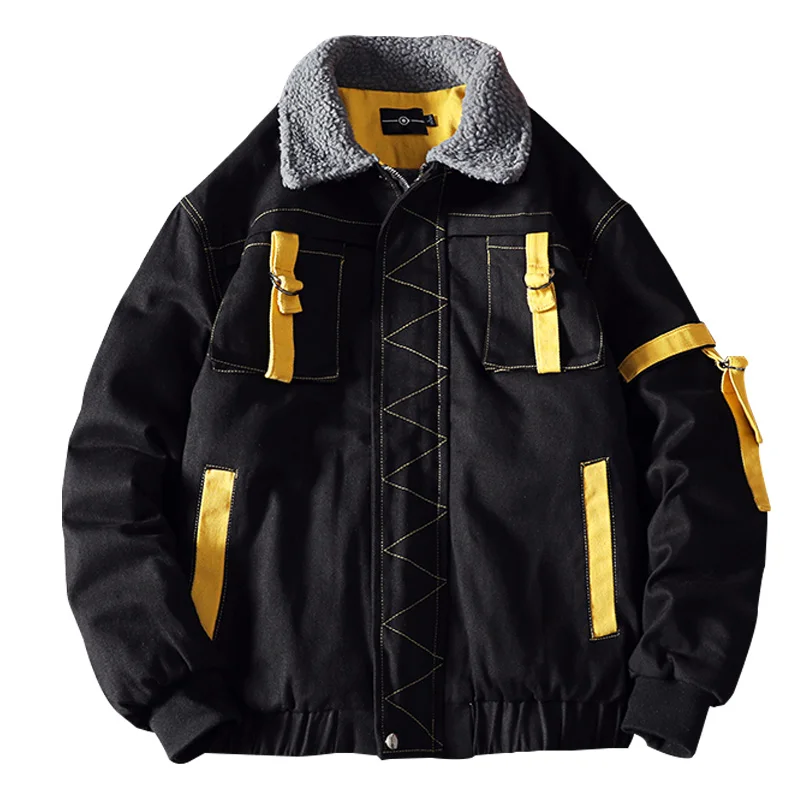 New fashion Mens Parka Jacket Winter Thick Warm Fleece Multi-pocket Casual Tactical Army Jacket Men outerwear Hooded Coat