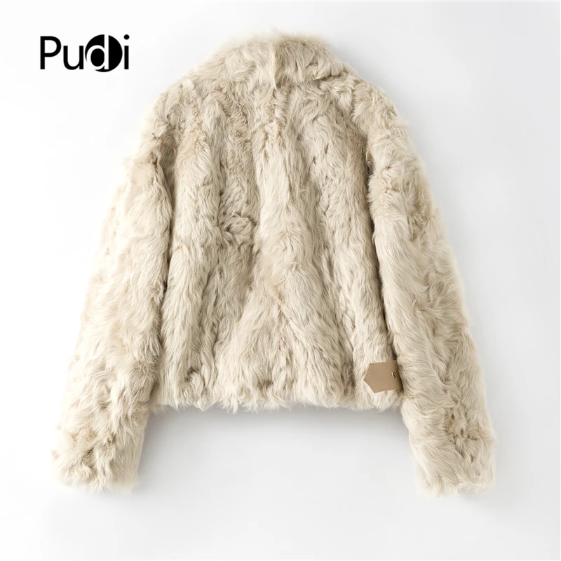 PUDI B401702 Женское зимнее теплое пальто с натуральным овечьим мехом, Женское пальто для отдыха, куртка, пальто