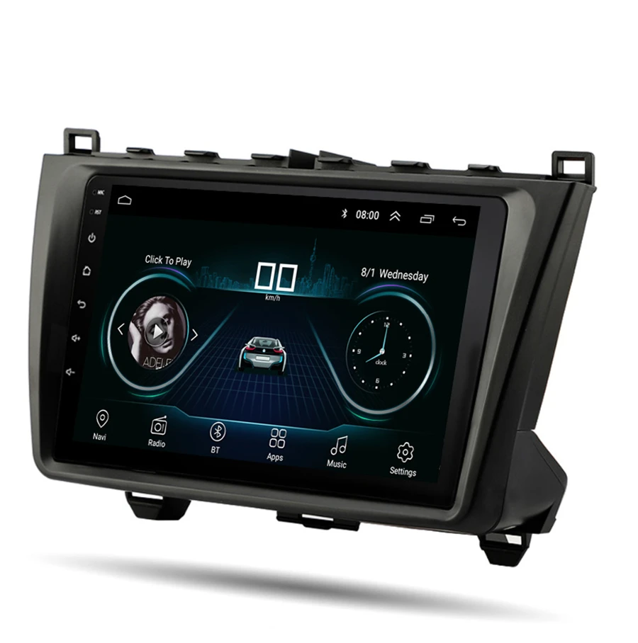

Автомагнитола 9 ''на Android 9,1, четыре ядра, 2 ГБ + 32 Гб ПЗУ, GPS, Wi-Fi, Mirror Link, OBD для Mazda 6 Rui wing 2008-2012 с can-шиной