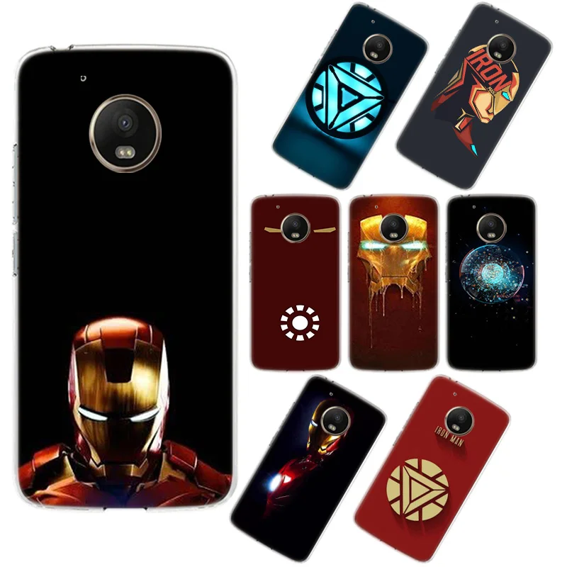 Чехол для телефона Moto G5 Модный Железный человек Motorola G6 G5s E5 G7 Z3 Play Plus прозрачный