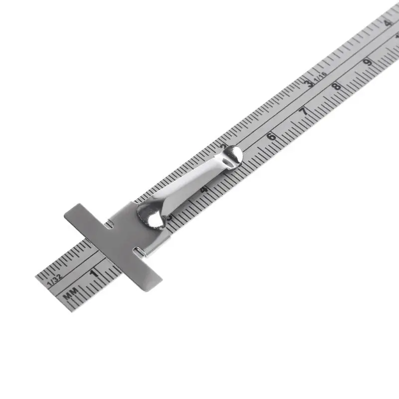 Machinist Ruler 6 Inch, Stainless Steel Ruler Pocket Rule Handy Ruler with  Inch 1/32” Mm/metric Graduations Metal Rulers