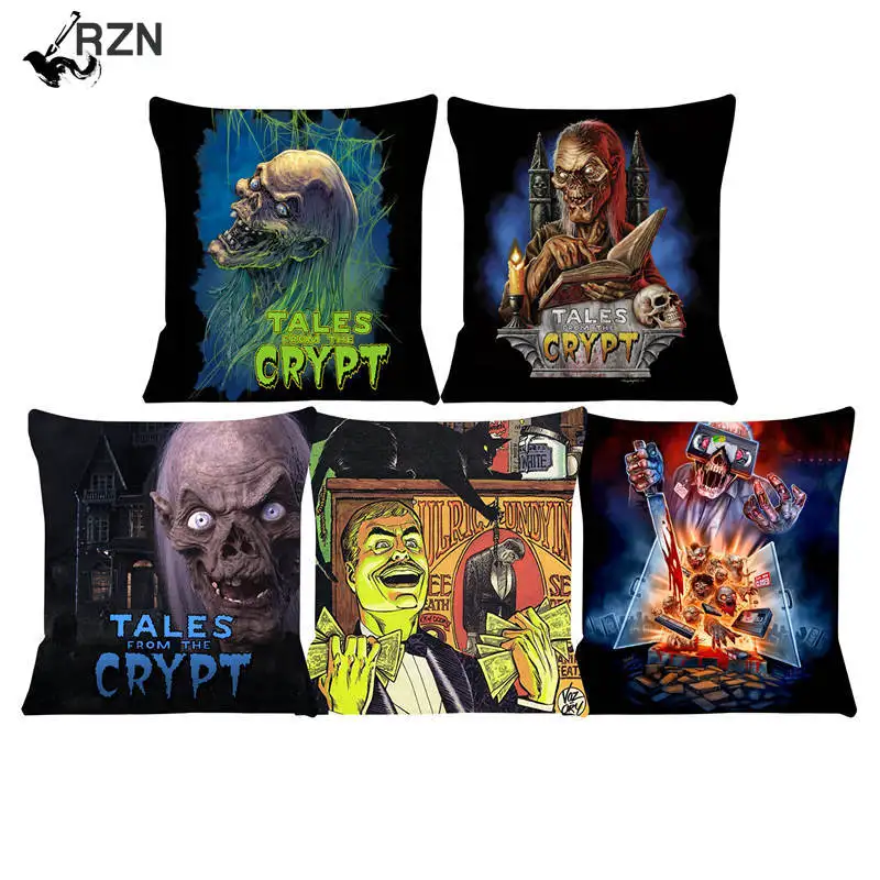 

45x45cm New Cushion Cover tales from the Crypt Pillow Case 45x45 Chair cushion Home Decorative Throw Pillow Cover Car