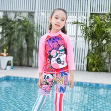 Купальный костюм для маленьких девочек, танкини для купания, одежда больших размеров, милый купальный костюм для малышей, детский купальный костюм, детские длинные штаны