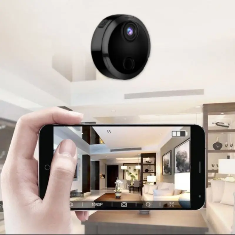 Мини HD 1080P видеокамера с Wi-Fi поддерживает AP P2P и ip-соединение инфракрасная камера ночного видения для мобильного телефона/компьютера